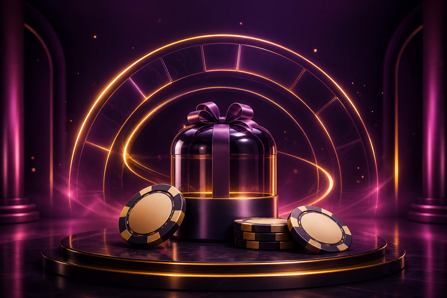 Casino welcome package and complimentary spins